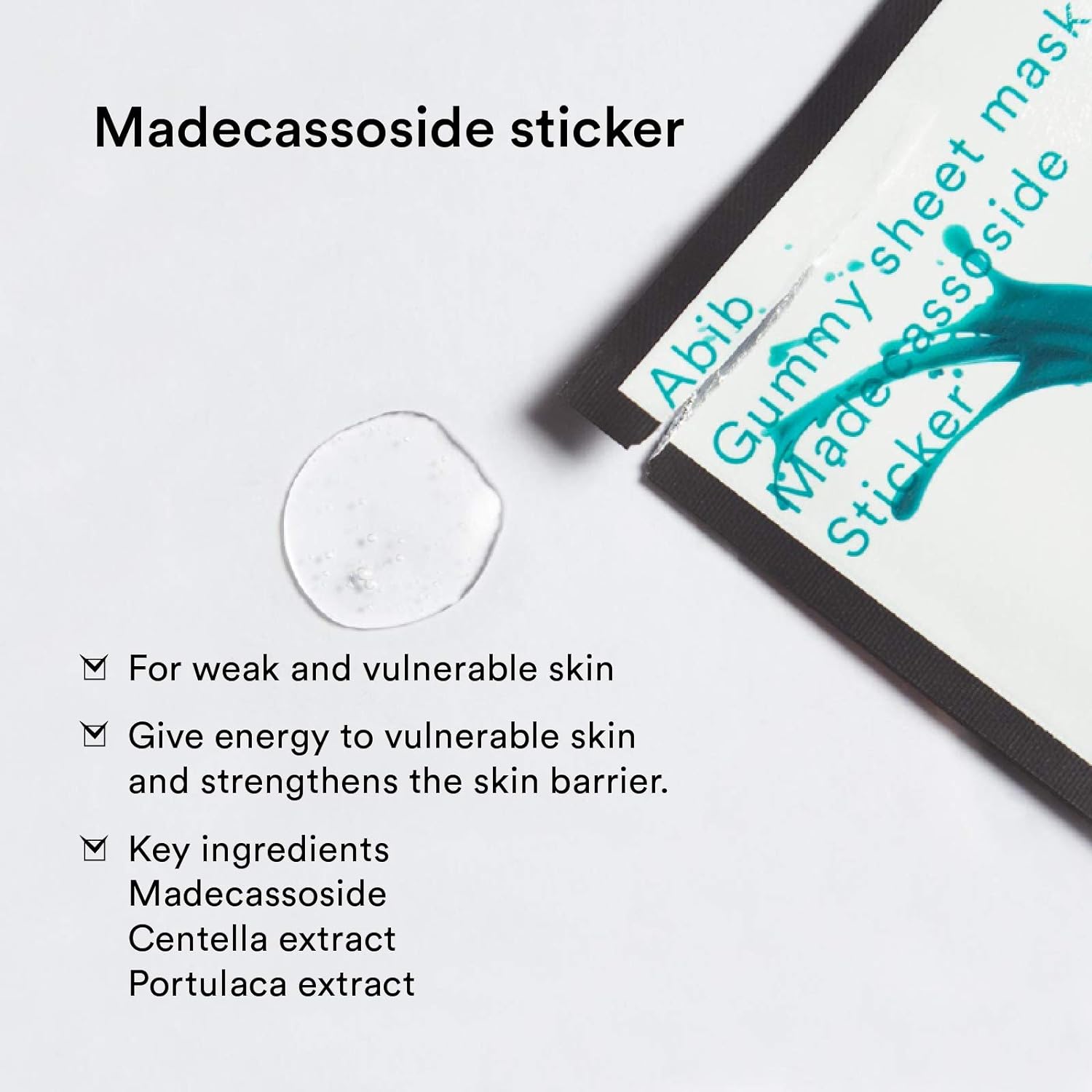 Gummy Sheet Mask Madecassoside Sticker