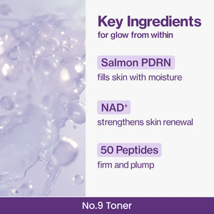 No.9 NAD PDRN Glow Boosting Toner 150ml