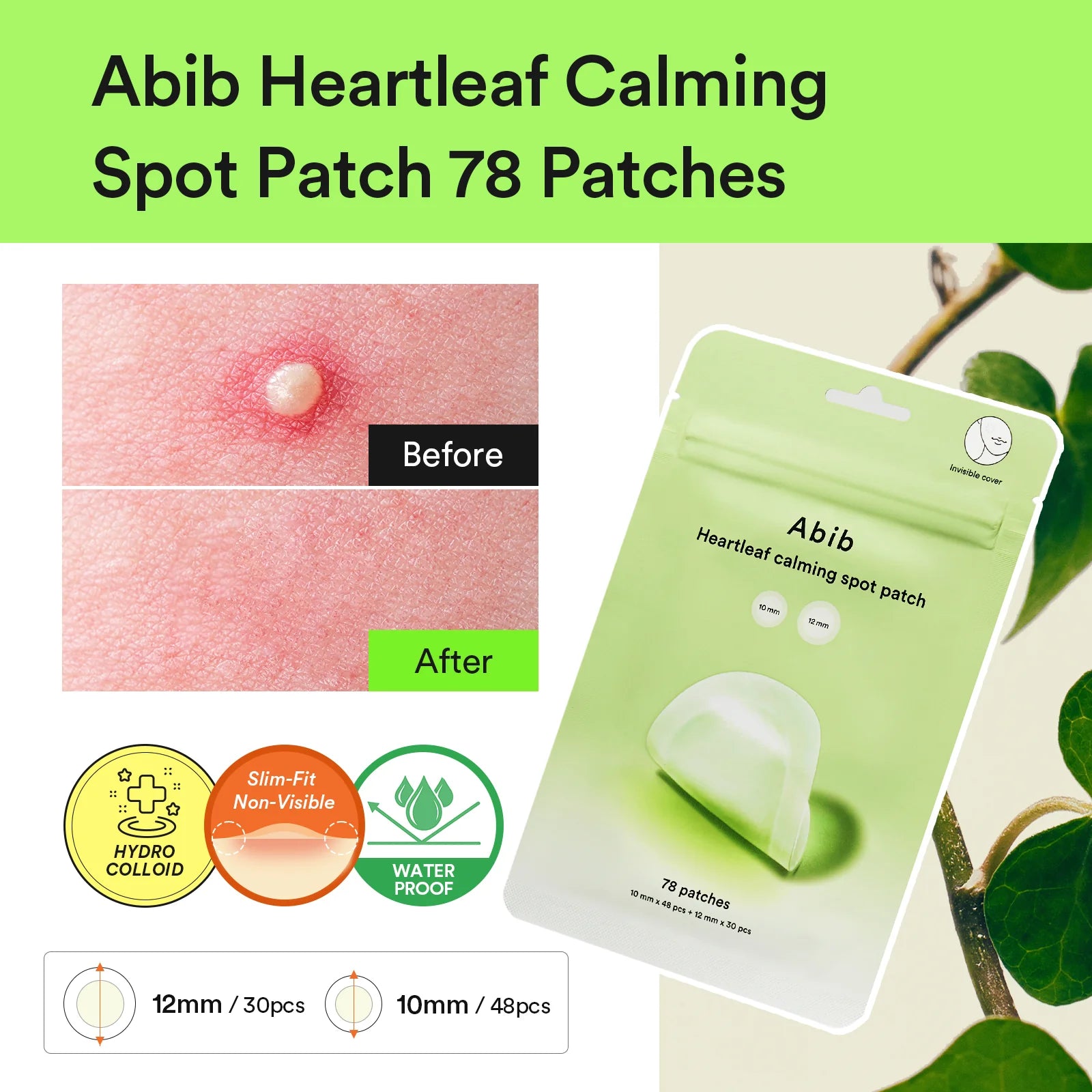 Abib - Heartleaf Calming Spot patch