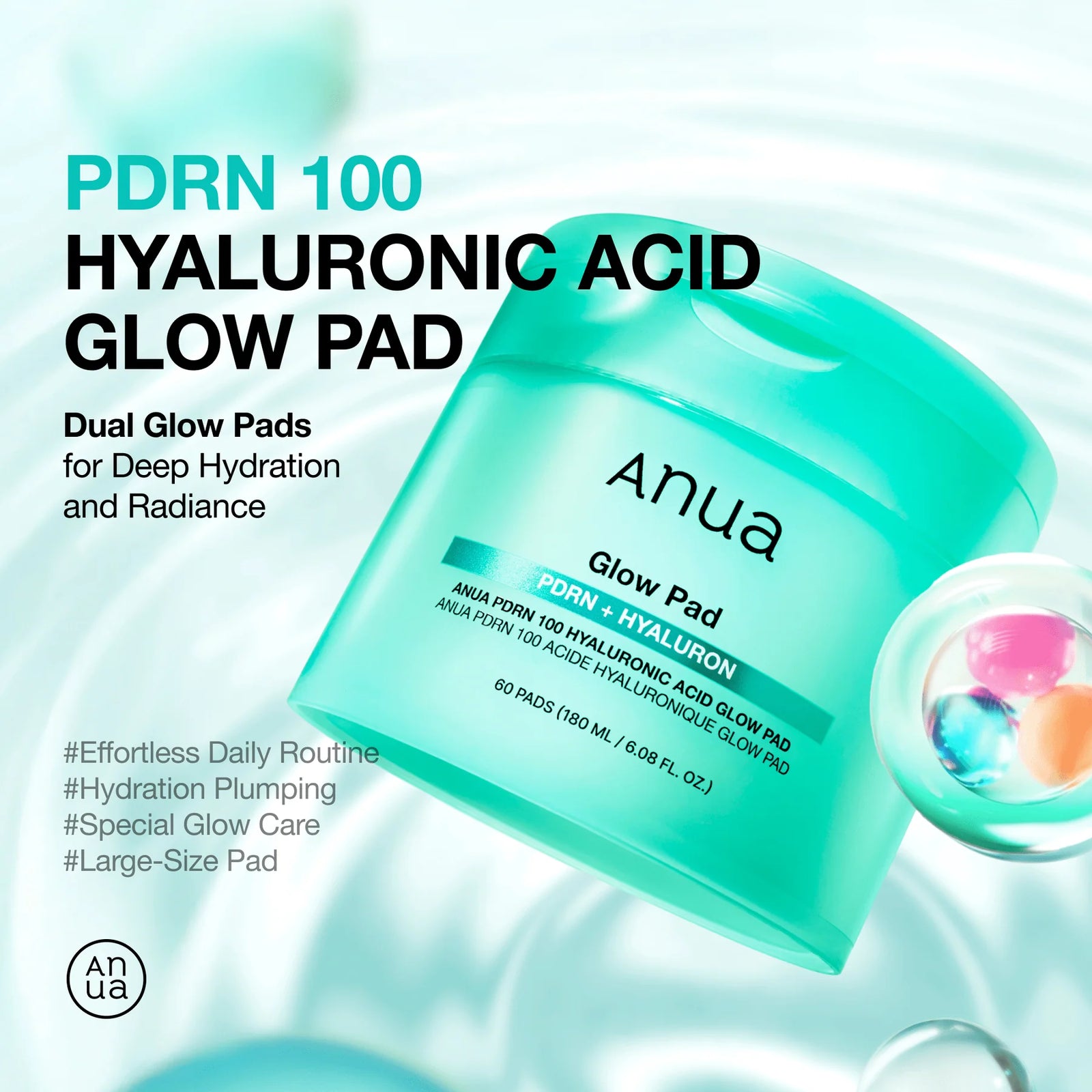 ANUA - PDRN 100 Hyaluronic Acid Glow Pad
