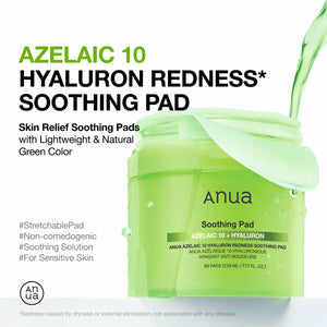 ANUA - Azelaic 10 Hyaluron Redness Soothing Pad