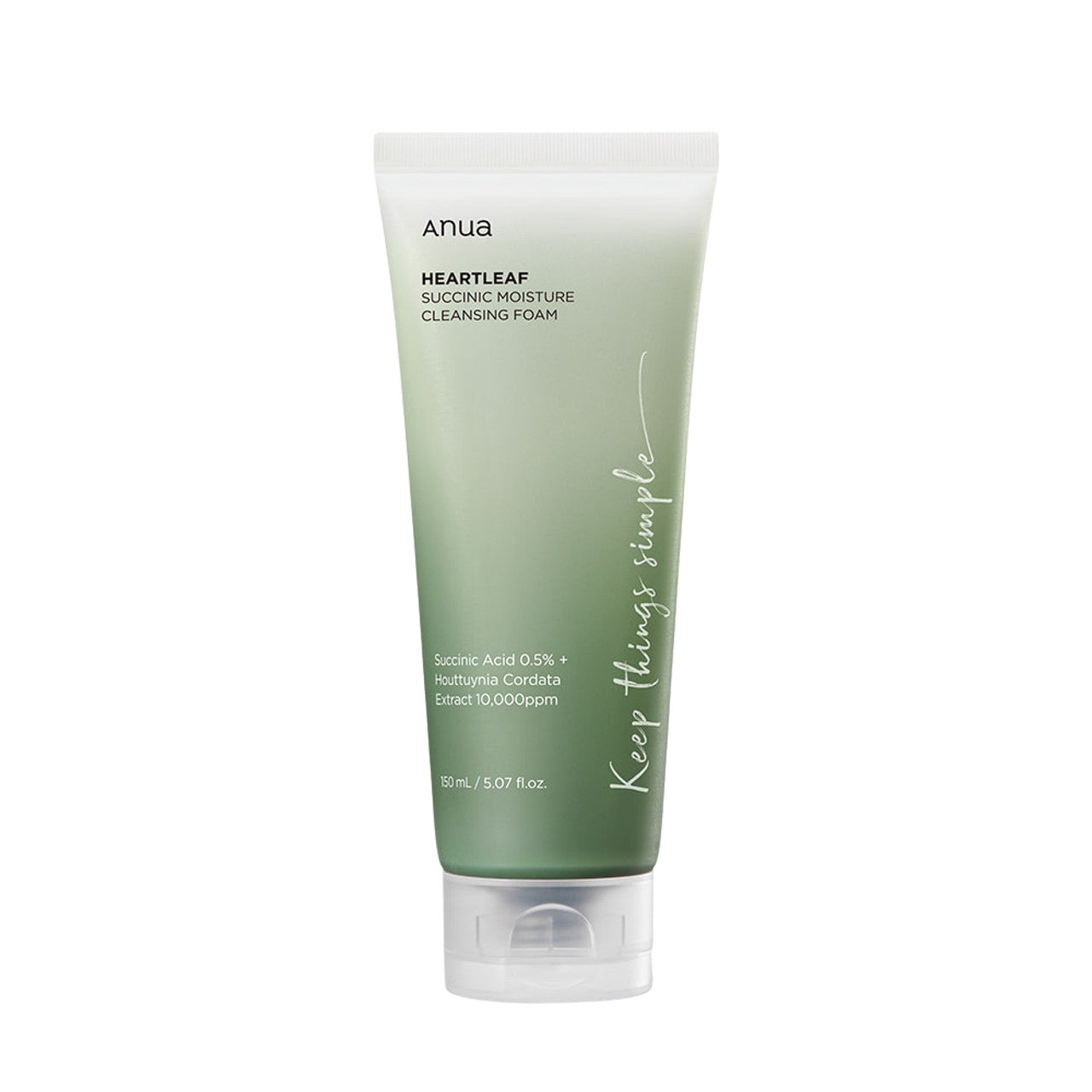 Anua - Heartleaf Succinic Moisture Cleansing Foam 150ml - Bellbees
