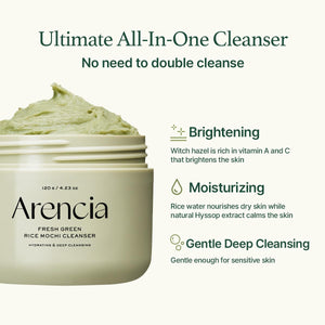 Arencia -Fresh Green Rice Mochi Cleanser
