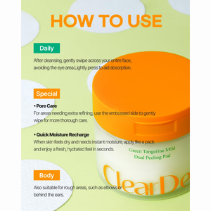 ClearDea - Mild Dual Peeling Pad 140ml/ 50 pads