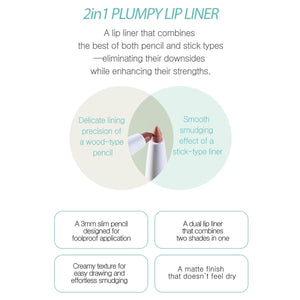 DEARMAY 2 in 1 Plumpy Lip Liner