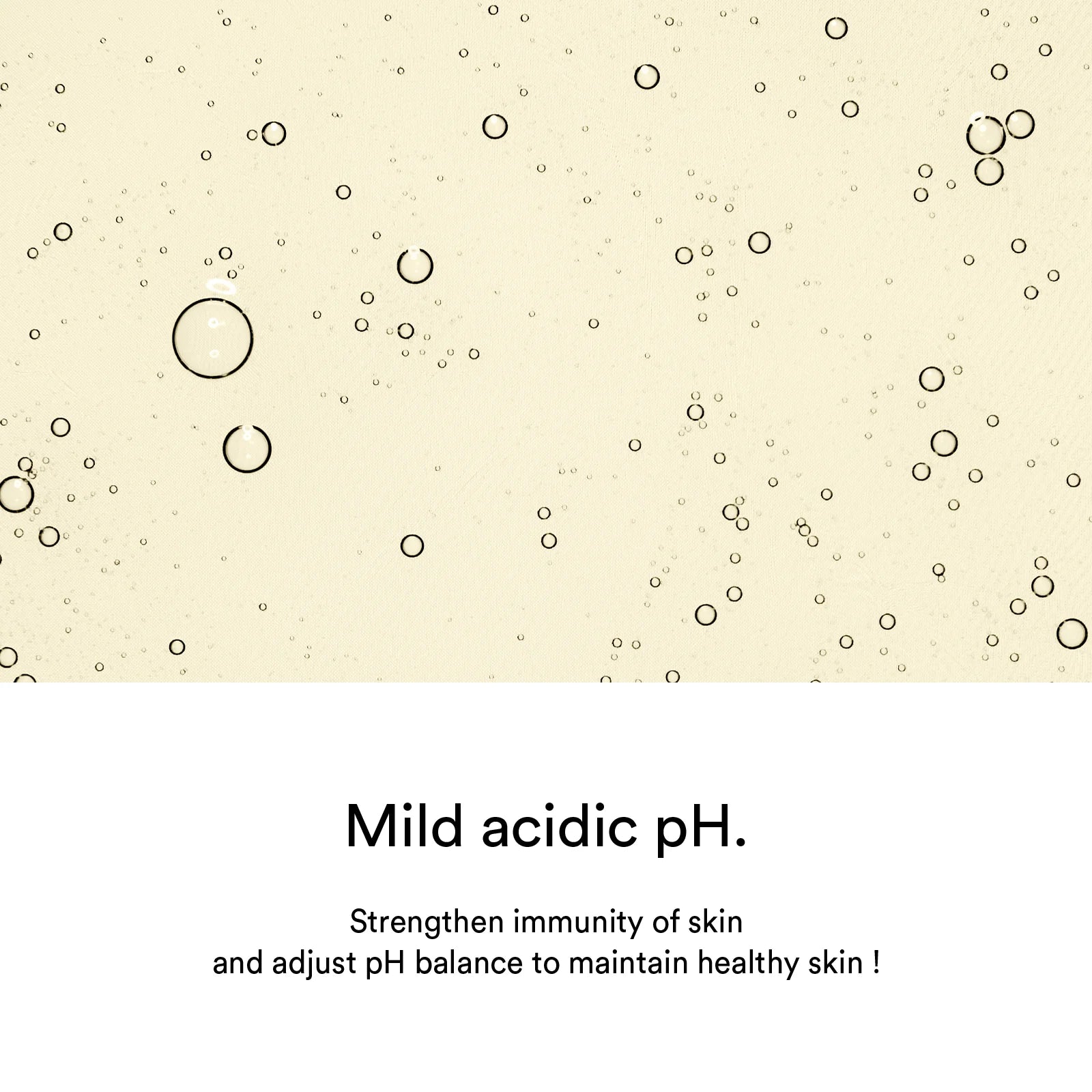 Mild acidic pH sheet mask