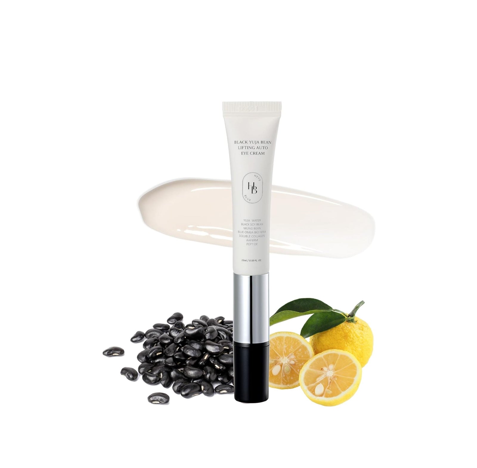 HEVEBLUE Black Yuja Bean Lifting Auto Eye Cream 15ml
