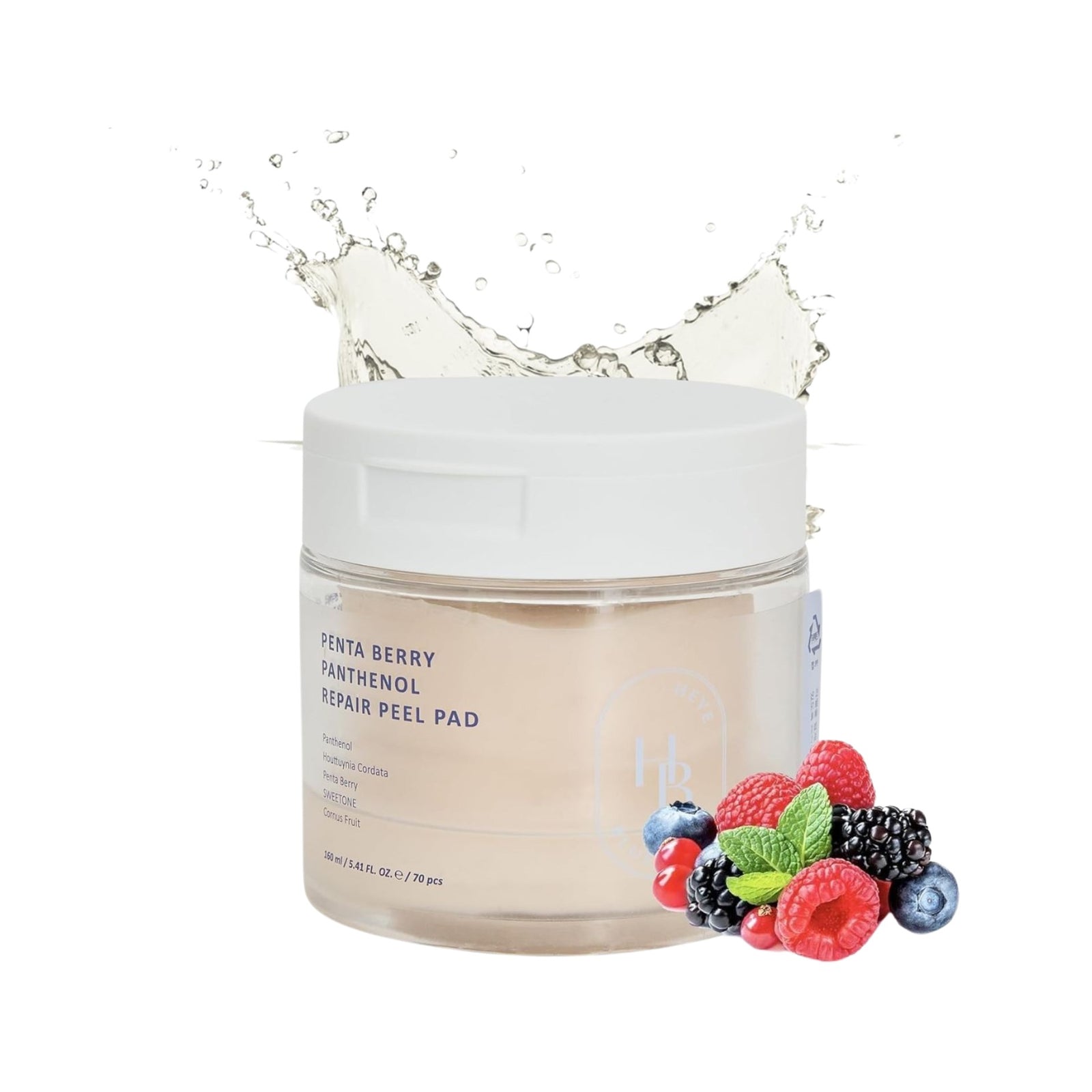 HEVEBLUE Penta Berry Panthenol Repair Peel Pad 70 ea