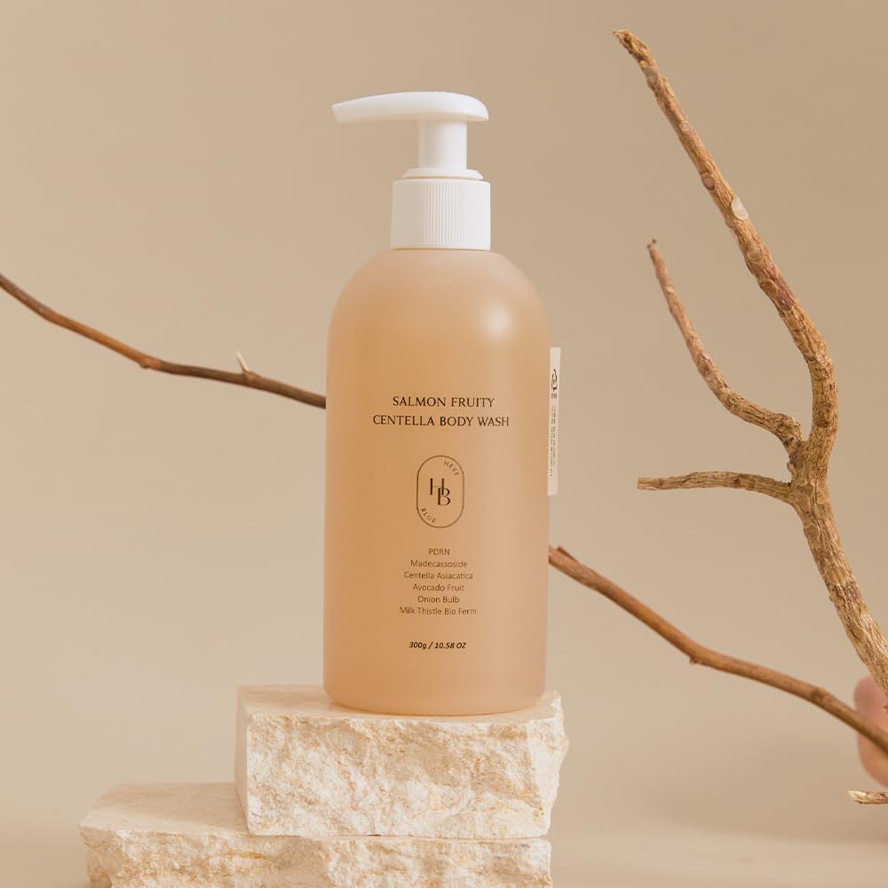 HEVEBLUE Salmon Fruity Centella Body Wash 300g
