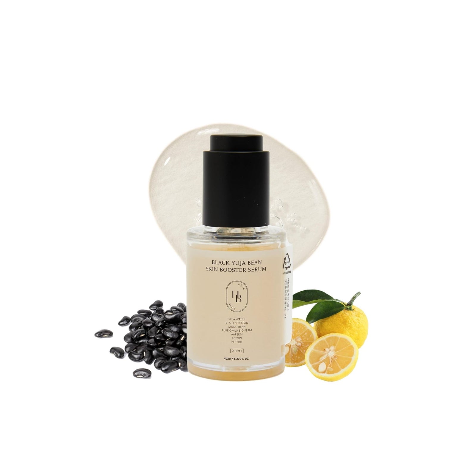 HEVEBLUE Black Yuja Bean Skin Booster Serum 42ml