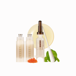 HEVEBLUE Salmon Caring Newpair PDRN Booster 100,000 Shot Essence 2 pc Set