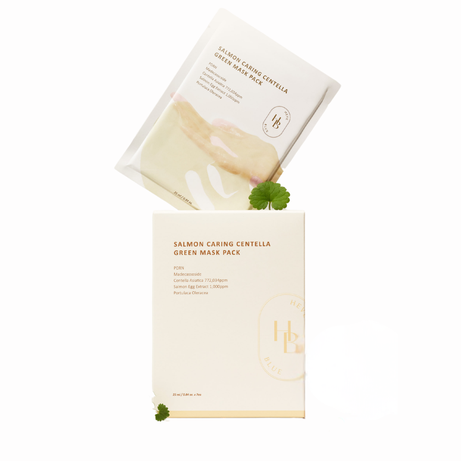 HEVEBLUE Salmon Caring Centella Green Mask