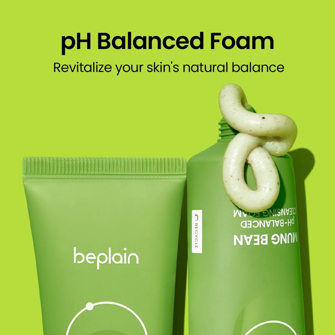 beplain - Mung Bean pH-Balanced Cleansing Foam 80 ml