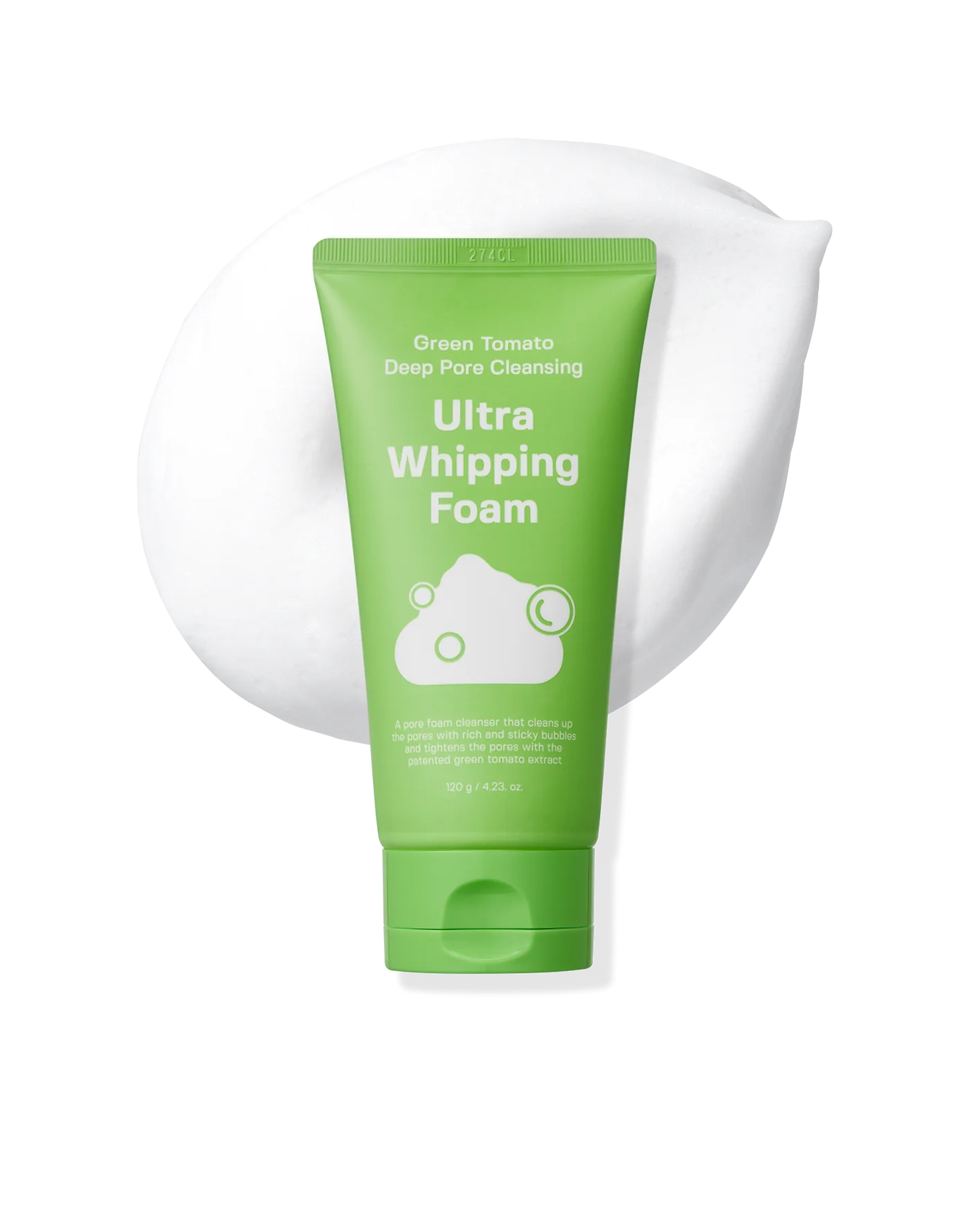 Green Tomato Deep Pore Cleansing Ultra Whipping Foam 120g