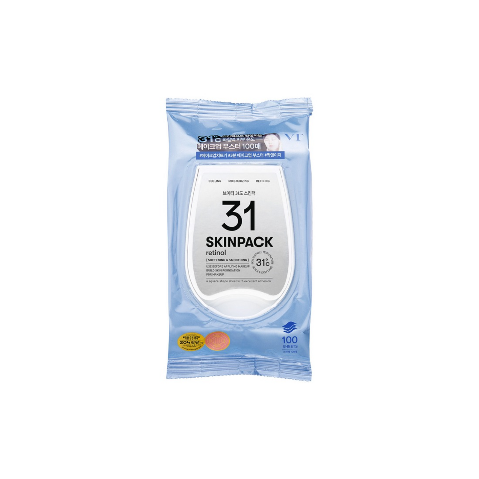 VT - 31 Skin Pack For Makeup - Smooth Skin Pack - 100ea (Copy)