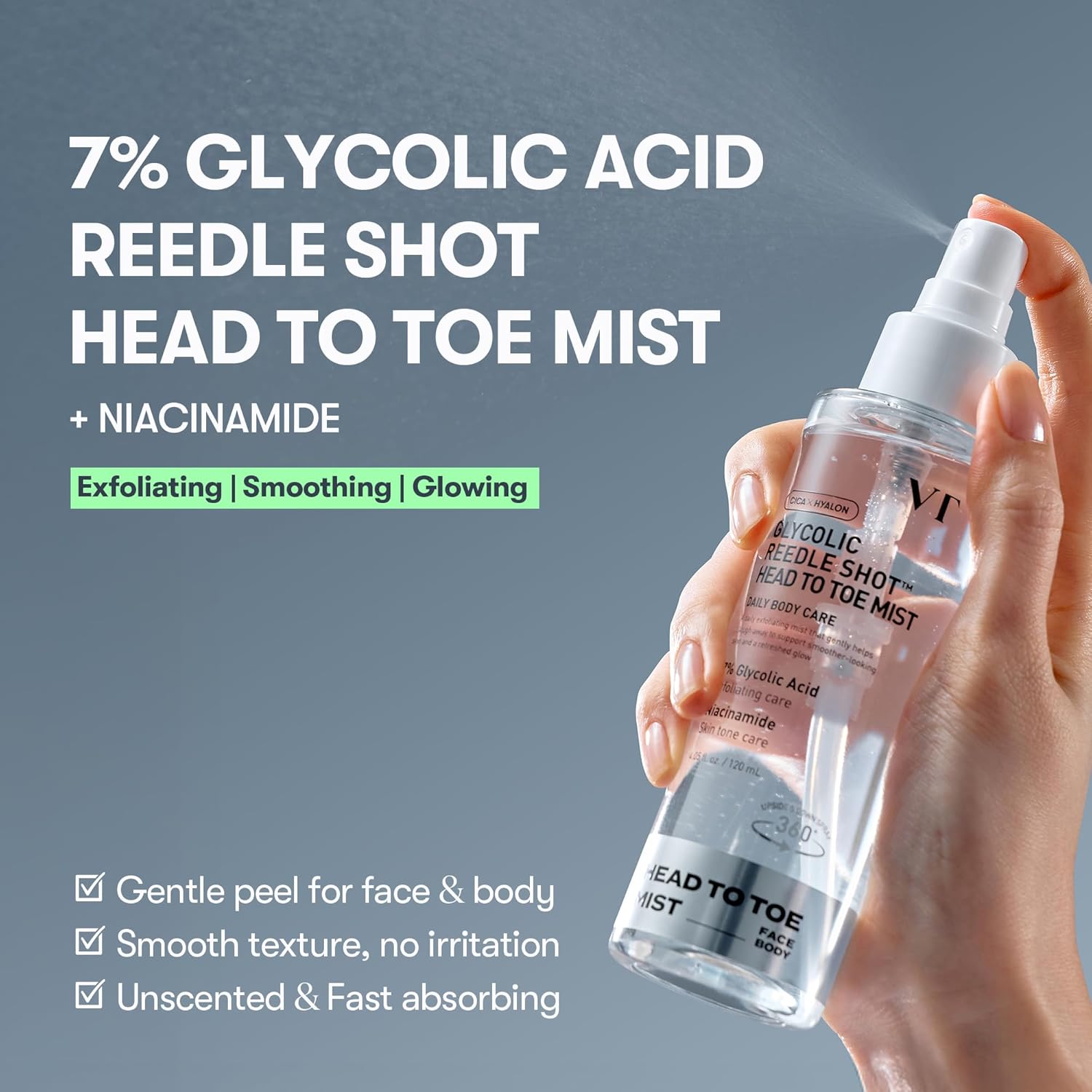 VT - Glycolic Reedle Shot Head To Toe Mist 120mL