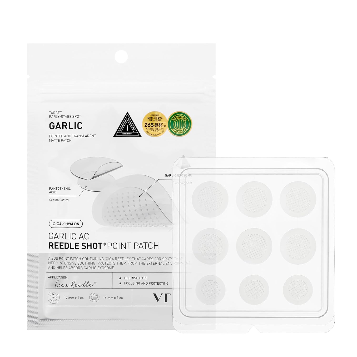 VT - Garlic AC Reedle Shot Point Patch - 9 Patches
