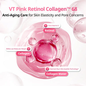 VT - Retinol Collagen Pink Micro Bubble Serum 70ml