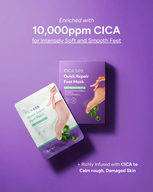 CICA SOS Quick Repair Foot Mask 3pcs