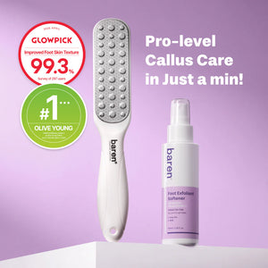 Callus Remover Kit for Feet - Foot File & Peeling Foot Spray