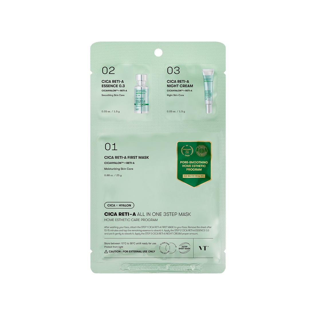 Cica Reti-A All-in-One 3-Step Mask - Bellbees