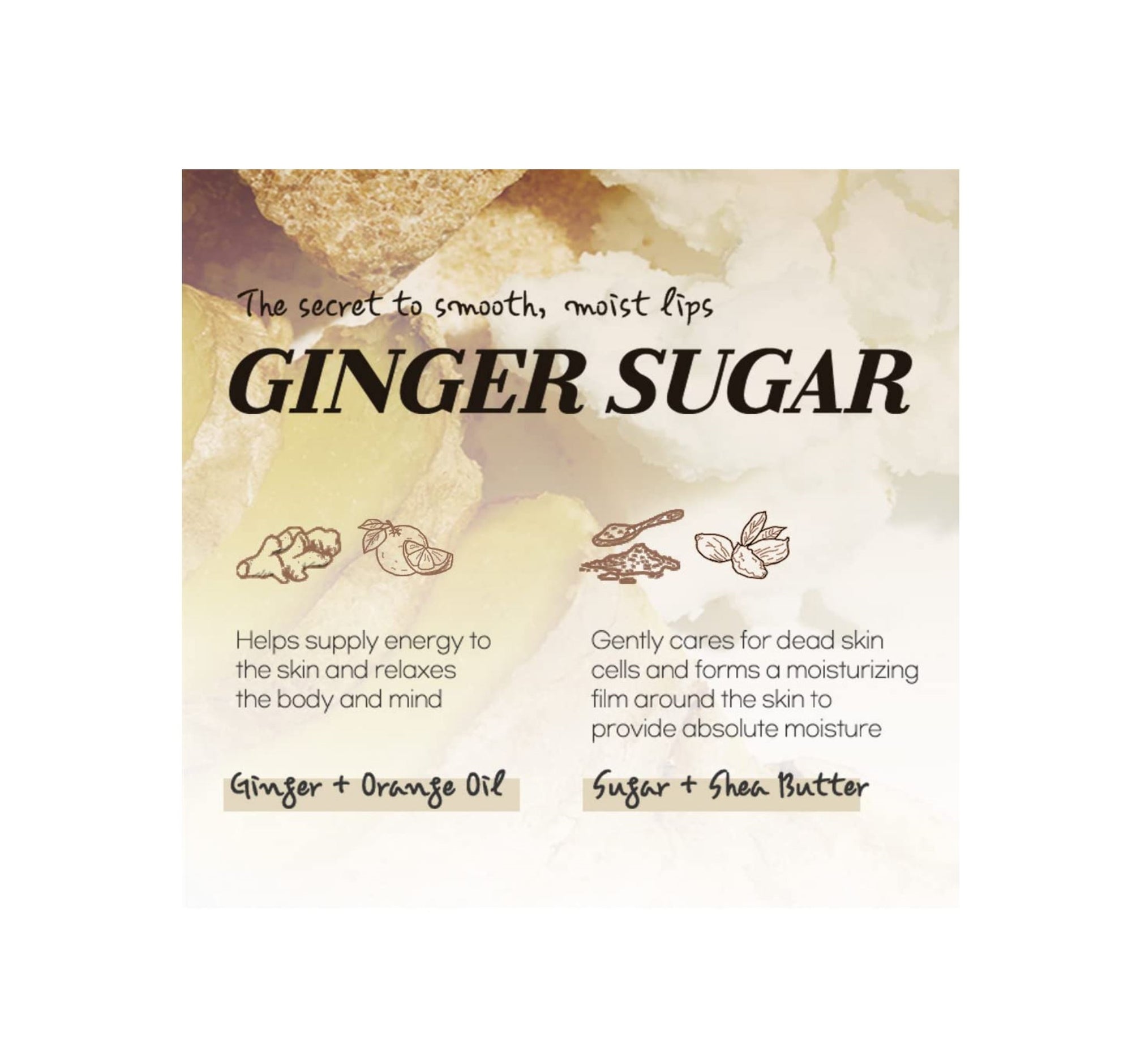 Ginger Sugar Essential Lip Balm 15ml