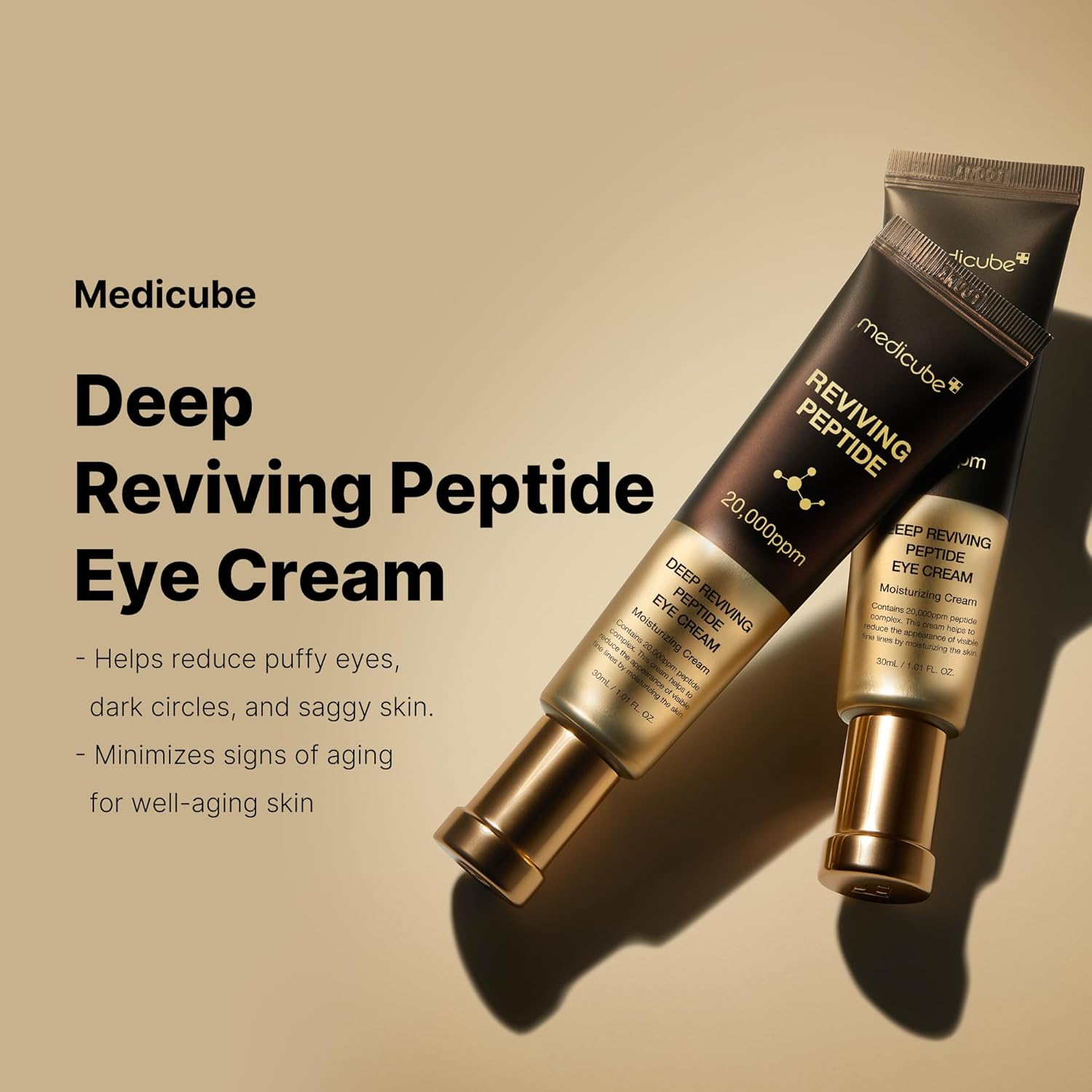 medicube - Deep Lifting Peptide Eye Cream For Face