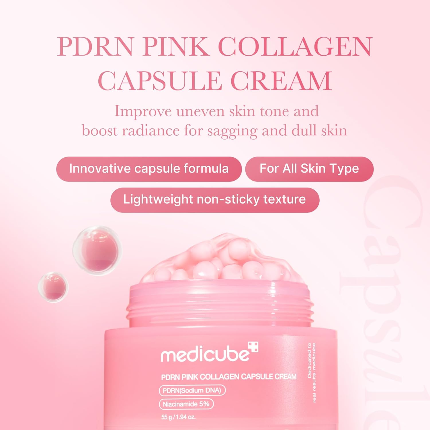 medicube - PDRN Pink Collagen Capsule Cream