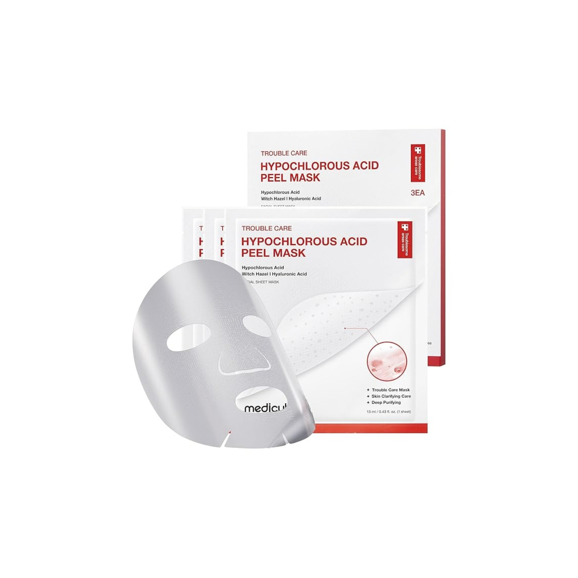 medicube - Hypochlorous Acid Peel Mask (3ea)
