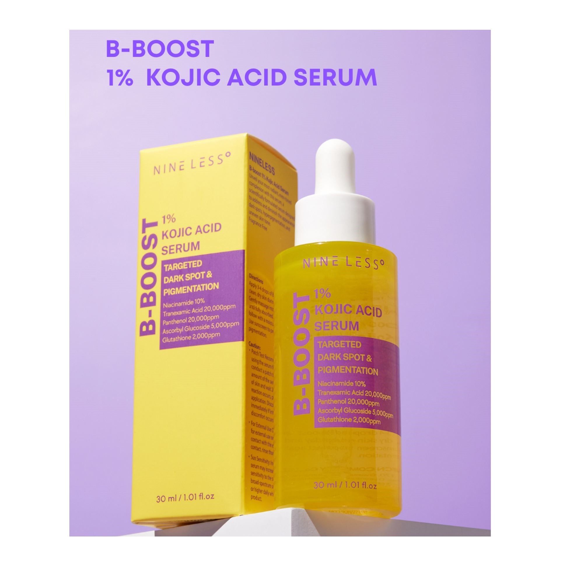 NINELESS B-Boost 1% Kojic Acid Serum