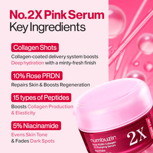 No.2 Rose PDRN Collagen 2X Plumping Serum 30ml