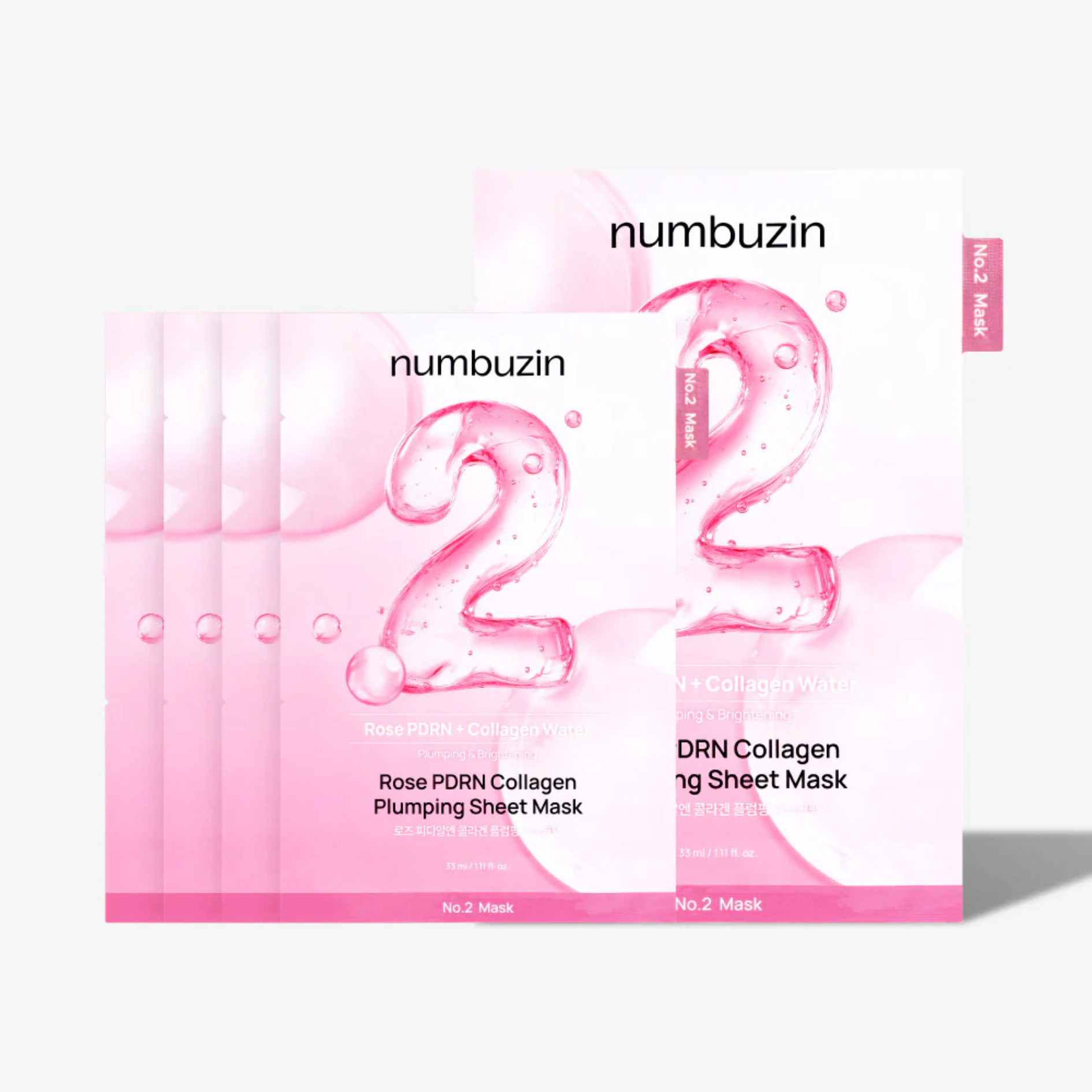 No.2 Rose PDRN Collagen Plumping Sheet Mask 1ea