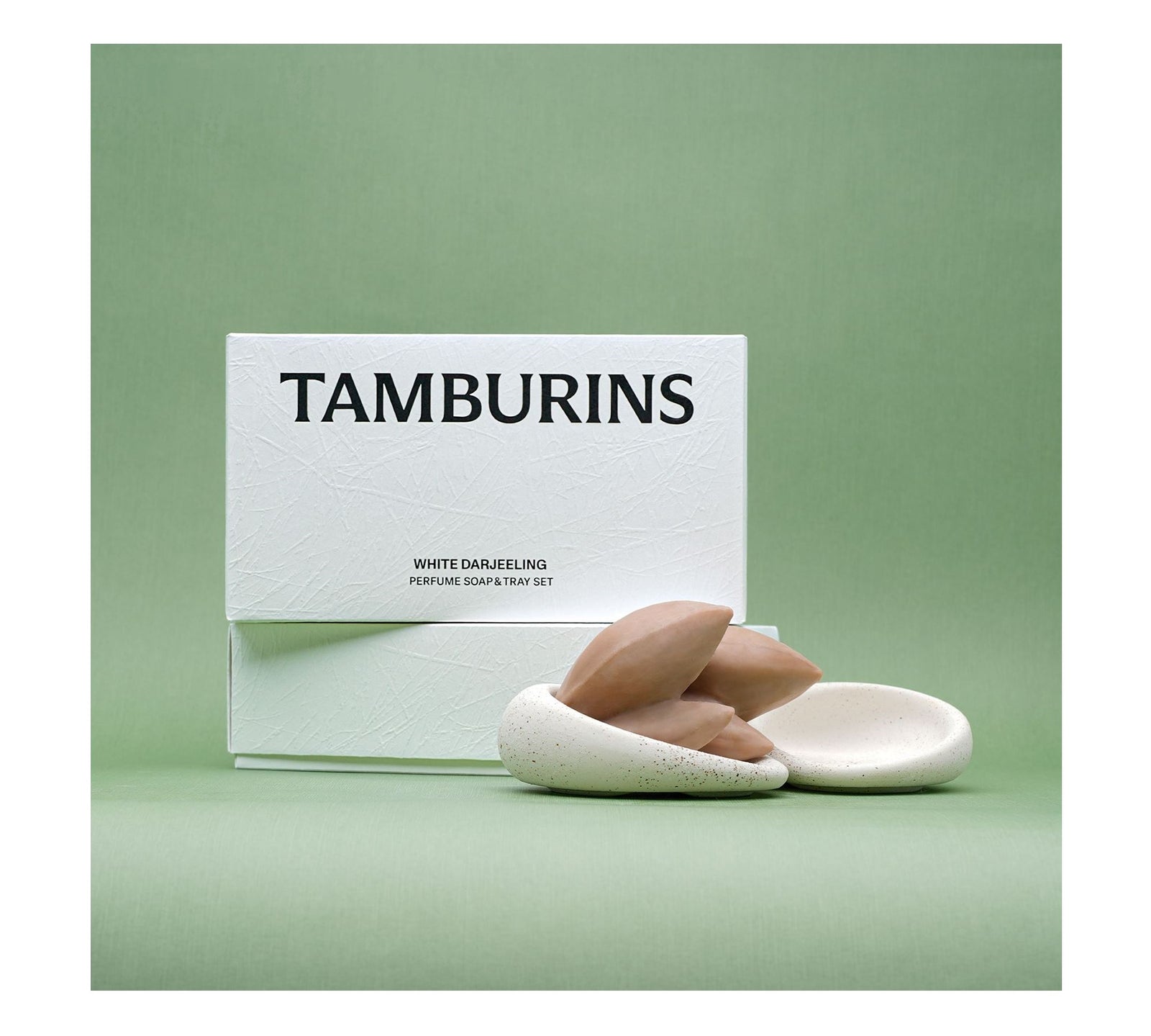 Copy of TRAY SET WHITE DARJEELING & Perfume Soap