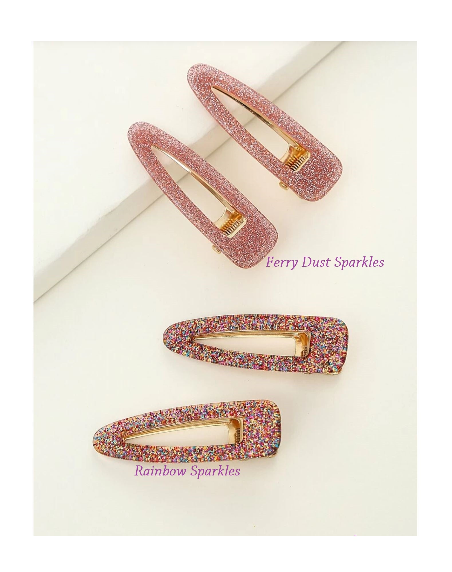 2pcs Glitter Hair Clip