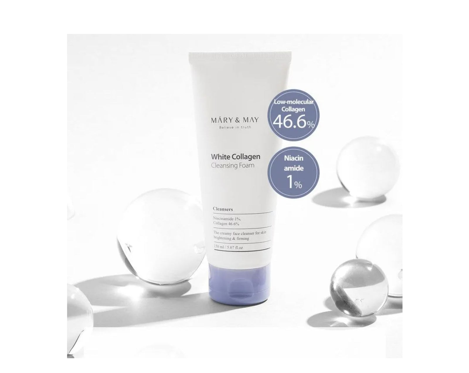 White Collagen Cleansing Foam